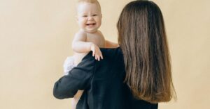 adoptive mom holding baby