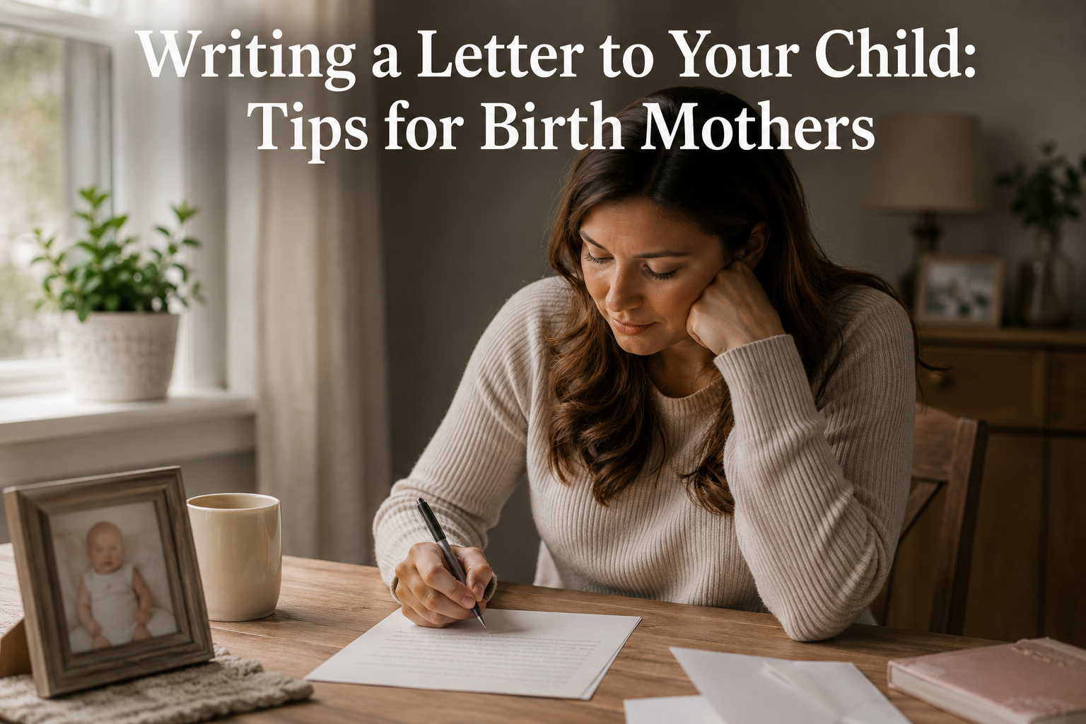 birth mom letter birth mom writing a letter to her child