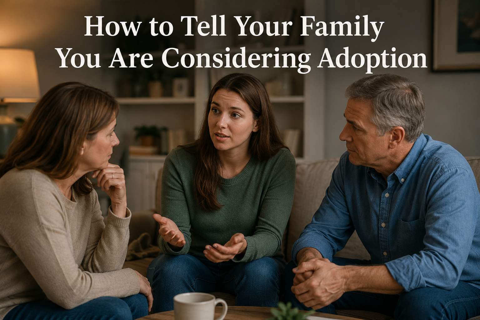 family discussion birth mom having a discussion with her family about adoption